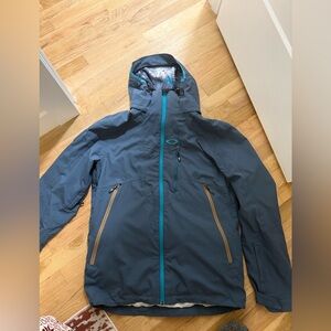 Oakley Men's Blue Ski/Snowboard Jacket Shell - Size Large
